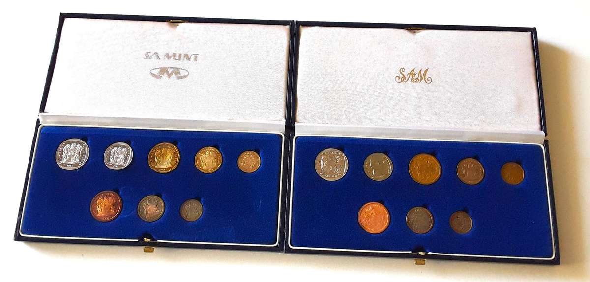 1990 & 1991 PROOF COIN SETS- Full sets in Original SAM Box. Both 1 Bid.
