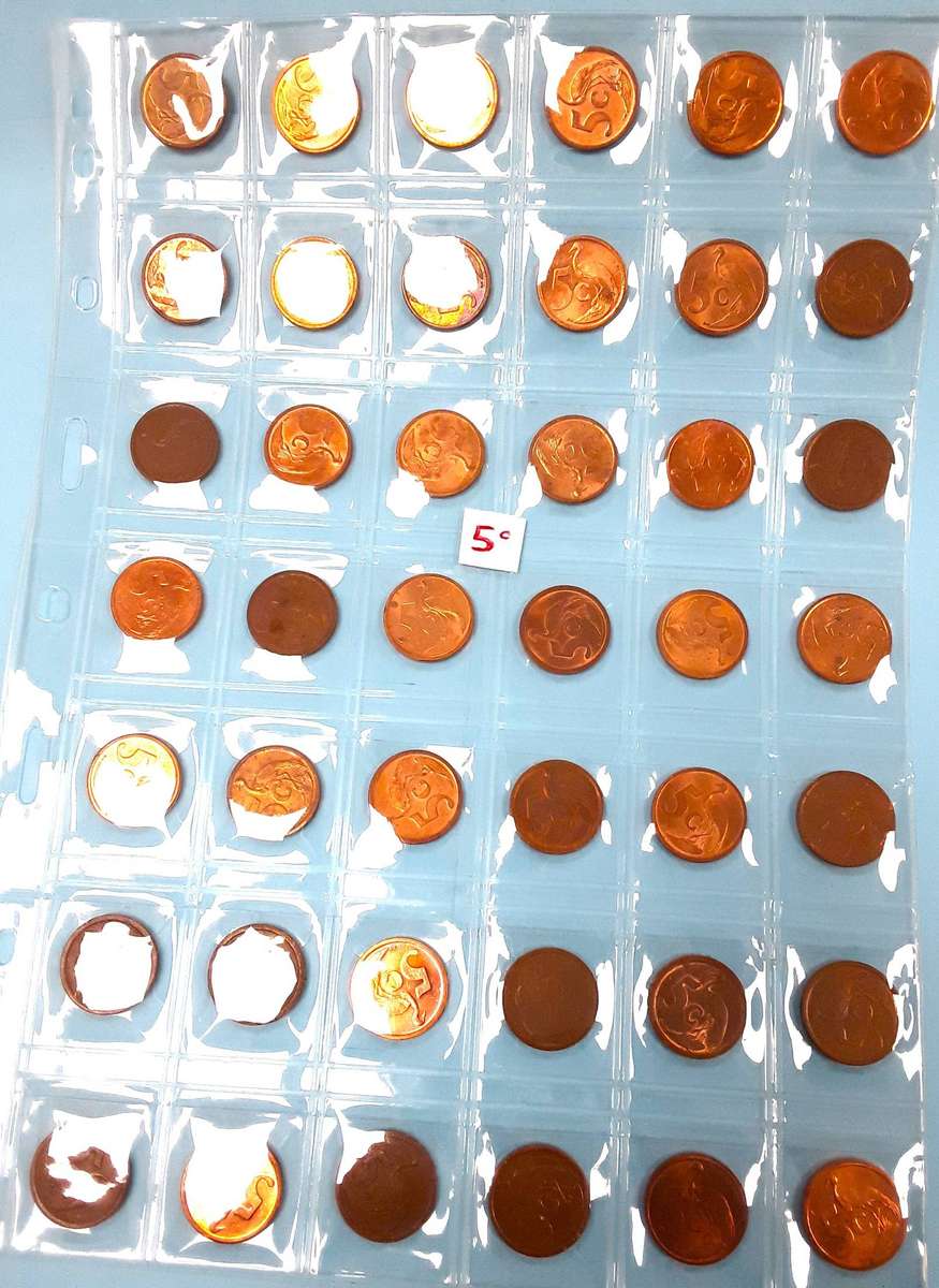 Antique RSA 5c coins in Coin Jacket. Excellent condition. Mixed years. Please see photos.