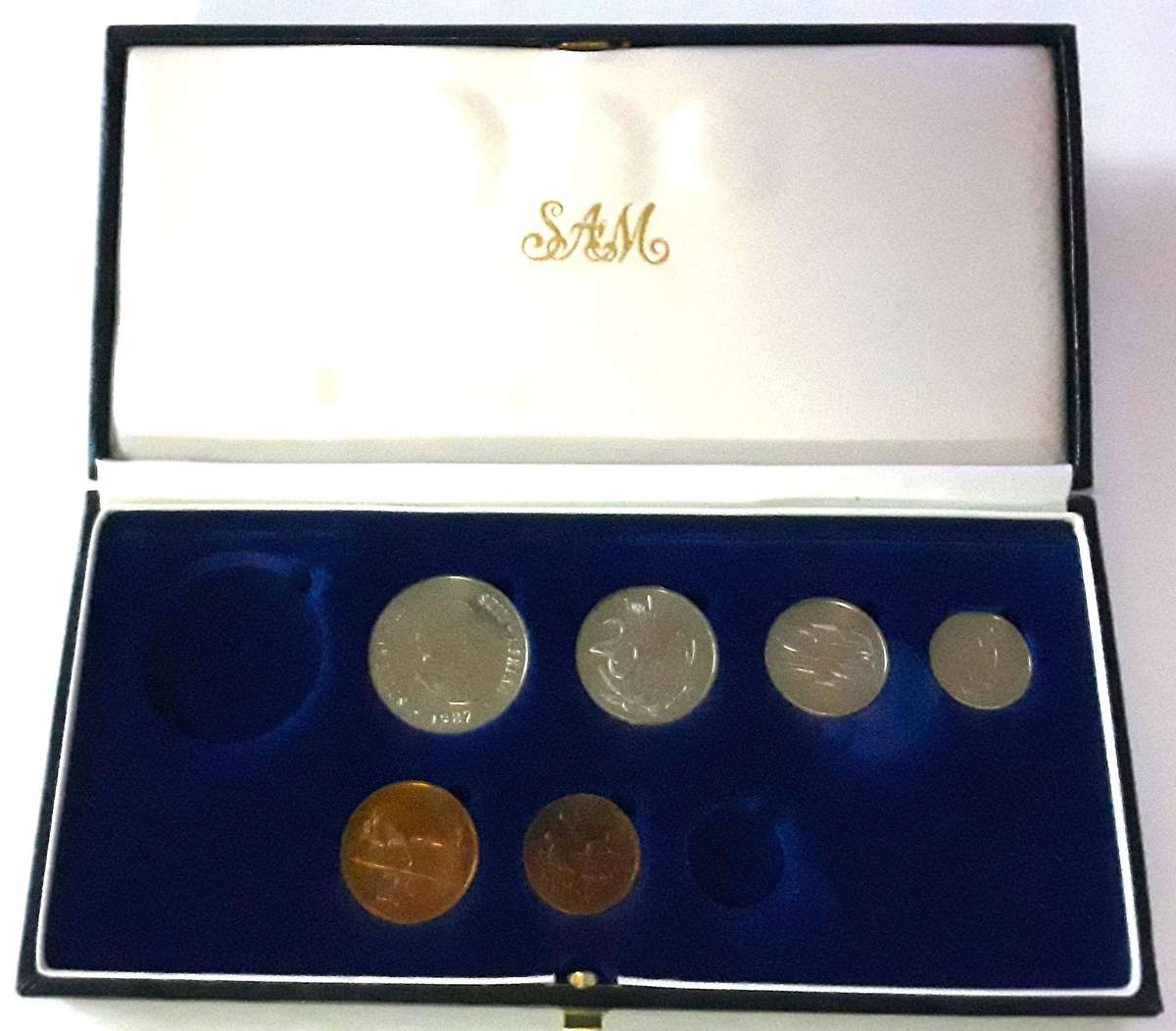 Incomplete 1982 PROOF SET in Original SAM Box