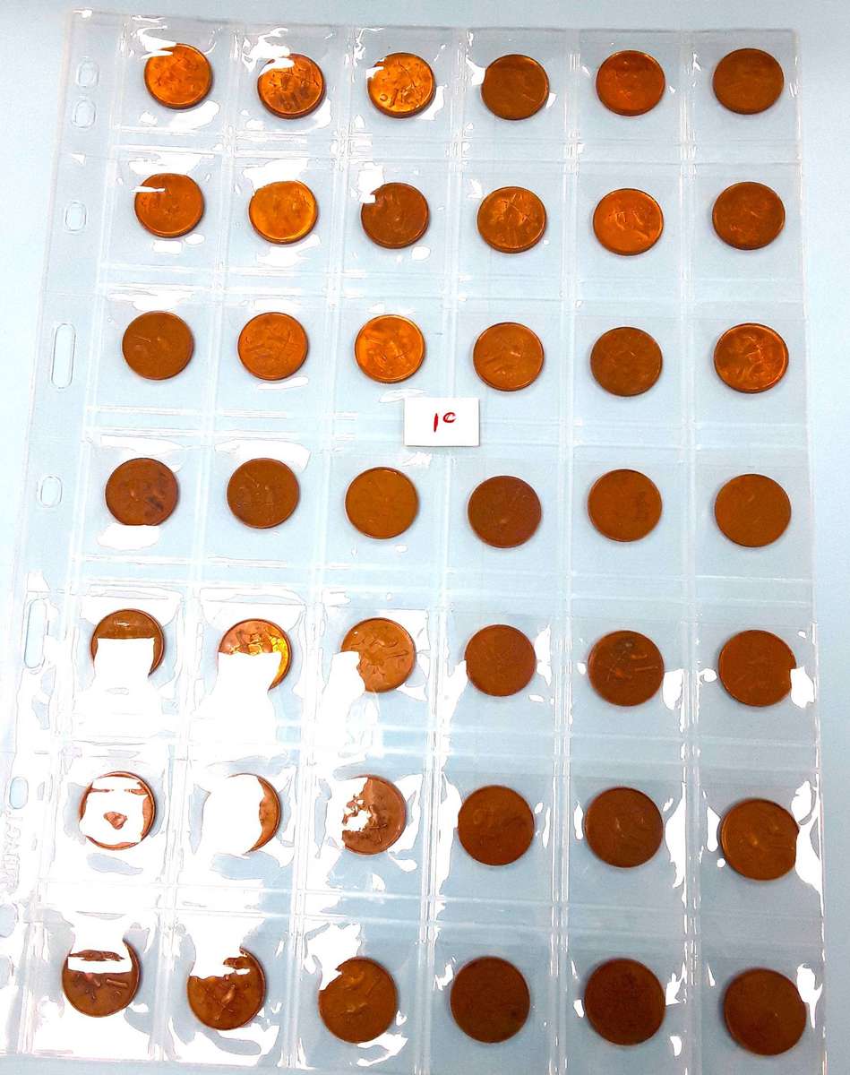 RSA 1c coins in Coin Jacket. Excellent condition. Mixed years. Please see photos.