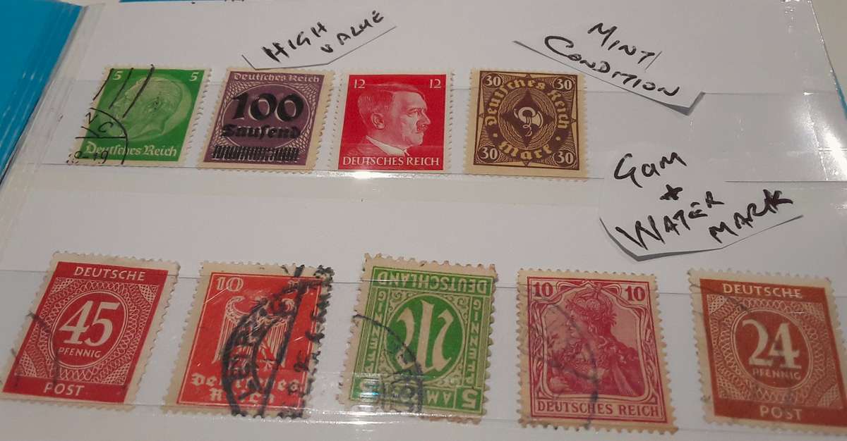 Rare Germany Stamps. Mini Stamp Album. A6. Some mint with gum & watermark. High Value. R5000. ref 2