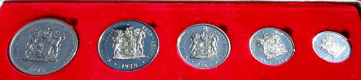 1978 PROOF SET in original SAM Box with Nickle R1 coin. NO SILVER. MINT PM stamp
