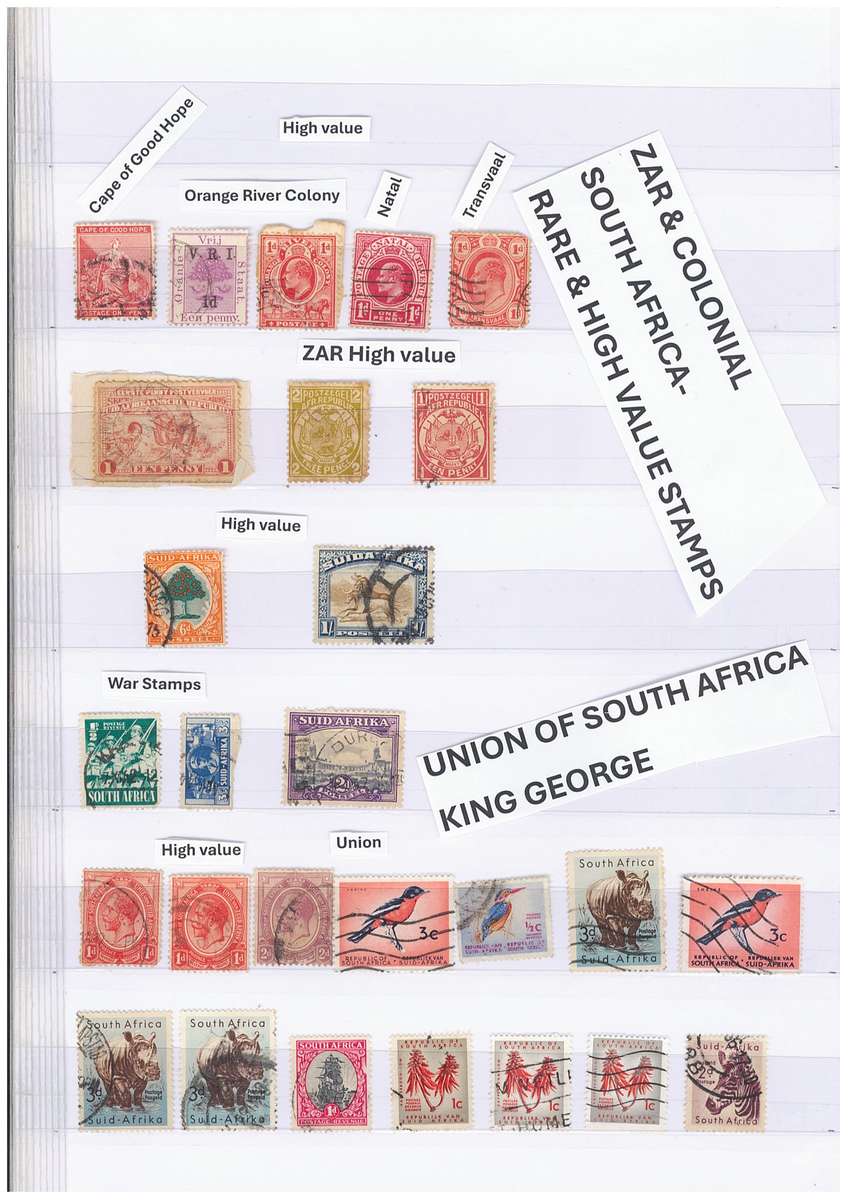 STAMP STOCK BOOK- with Very High Value Stamps. Lots in MINT cond. 10 side Book. Sleeves. Not hinge.