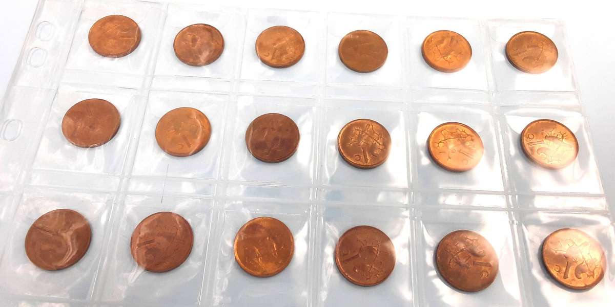 RSA 1c coins in Coin Jacket. Excellent condition. Mixed years. Please see photos.