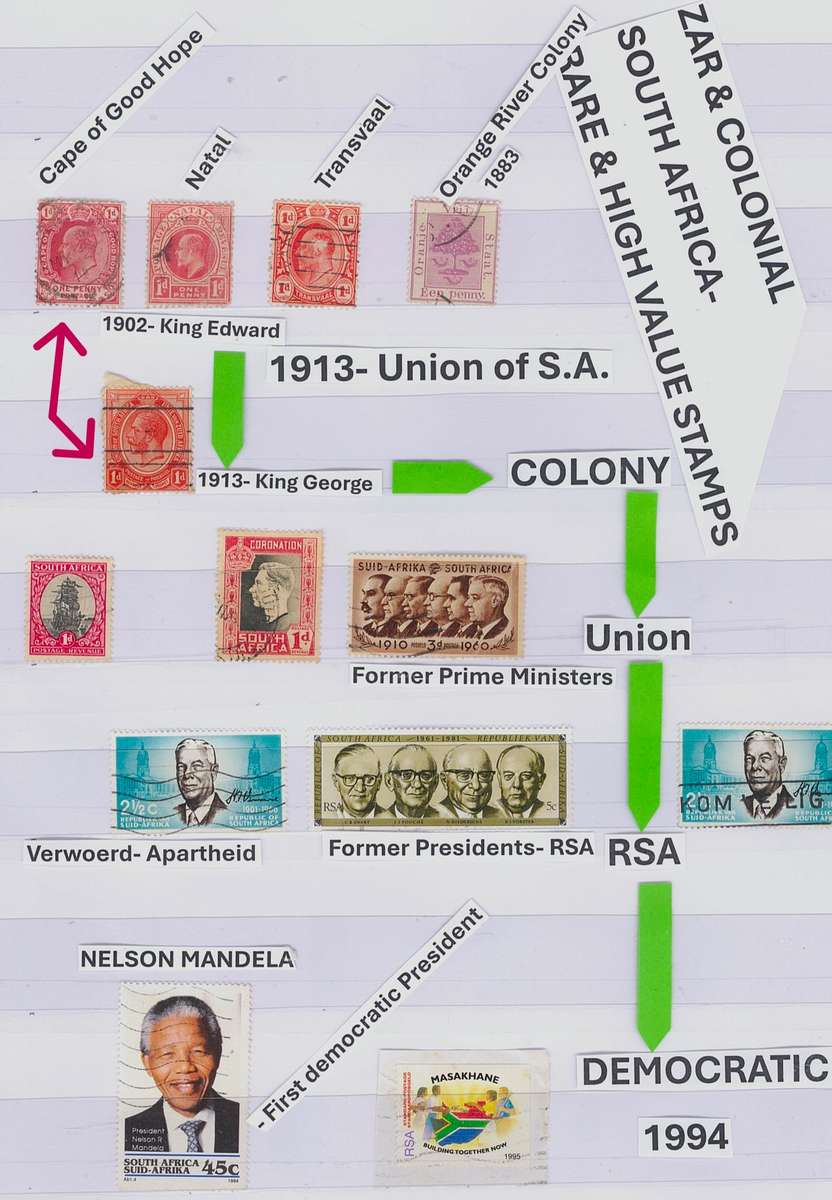 AFRICA SPECIAL STOCK BOOK- with Very High Value Stamps. View Photos carefully. 10 sides. NOT hinge.