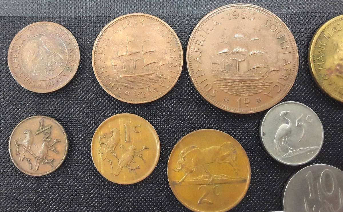 South Africa Coins & Stamps Collection