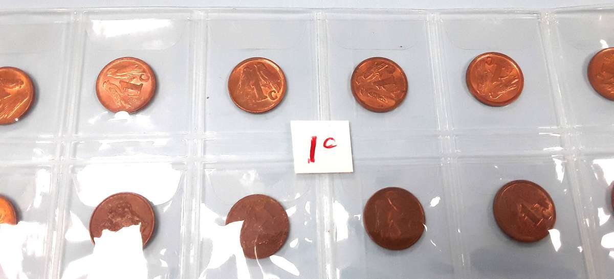 SA 1c, 2c, 5c coins in Coin Jacket. Excellent condition. Mixed years. Please see photos.