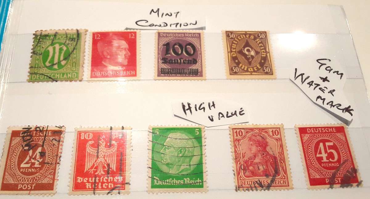 Rare Germany Stamps. Mini Stamp Album. A6. Some mint with gum & watermark. High Value. R5000. ref 3