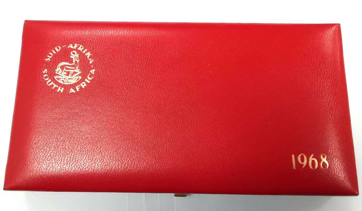 1968 Incomplete CR Swart PROOF SET in original SAM box. SAM inverted. Mirror finish. See photos