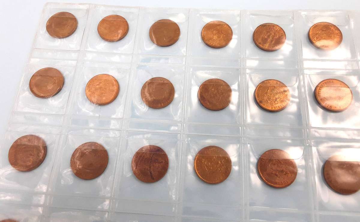 RSA 1c coins in Coin Jacket. Excellent condition. Mixed years. Please see photos.