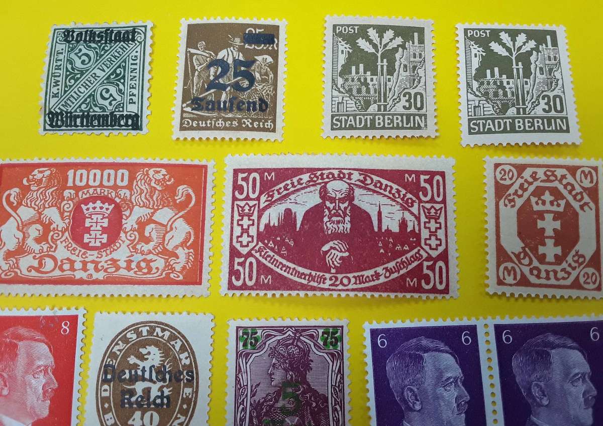 GERMANY MINT STAMPS- Wurttemberg, Danzig, Berlin, etc. Please See photos. Money back guarantee