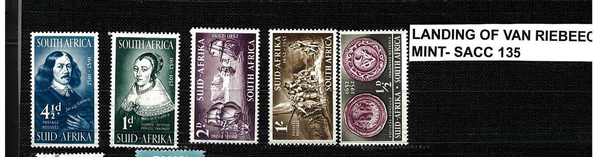 SOUTH AFRICA-COINS, STAMPS &NOTES.From 1895 to 1994.Bid per set.