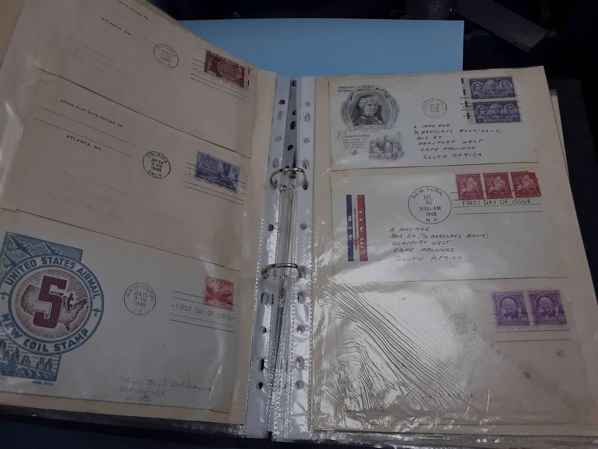 AMERICA- FIRST DAY COVERS in FILE. 1947. Over 40. Please see ALL photos