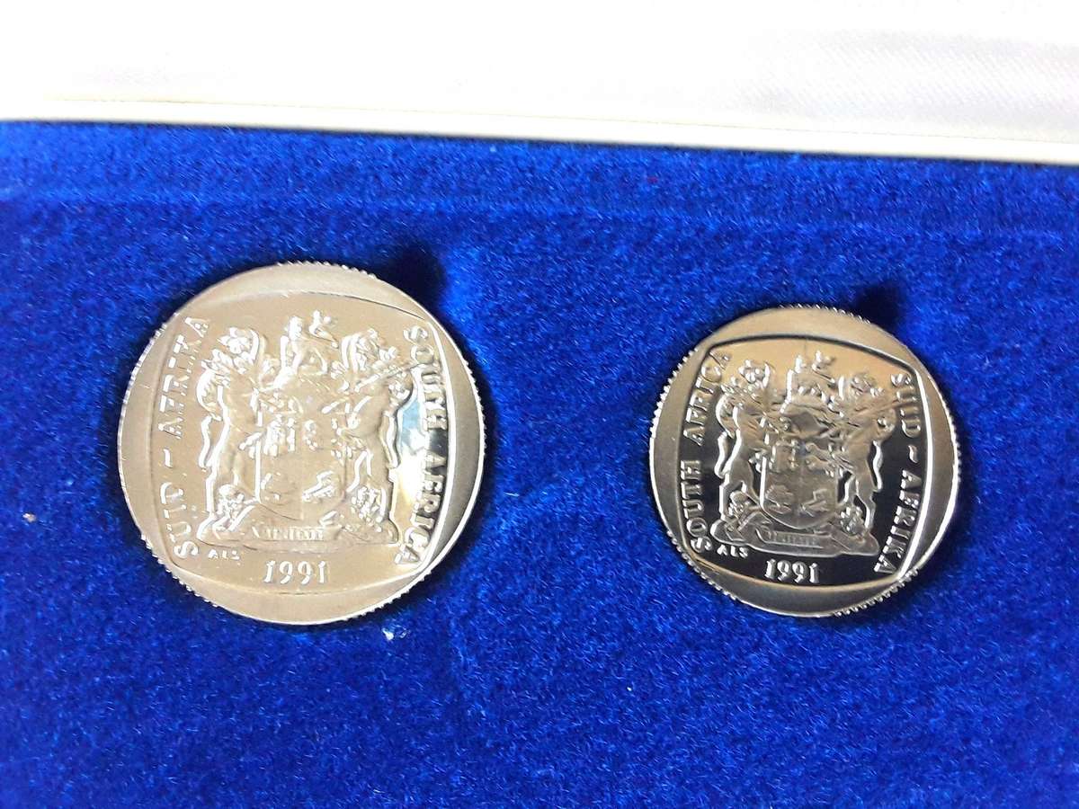 1990 & 1991 PROOF COIN SETS- Full sets in Original SAM Box. Both 1 Bid.