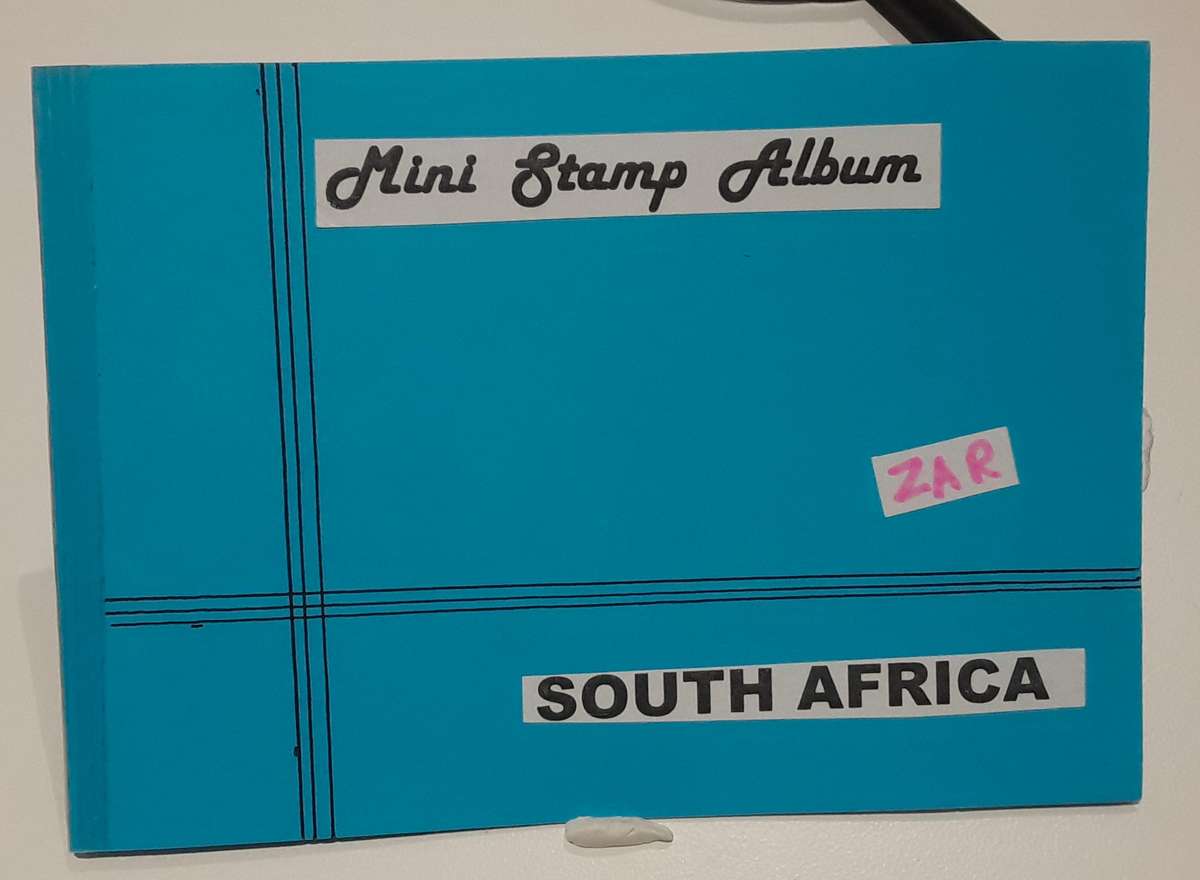 1885 ZAR Stamps with ZAR flags. Great Gift. In Mini Stamp Album. A6. RARE+High Value R10000. Ref 7