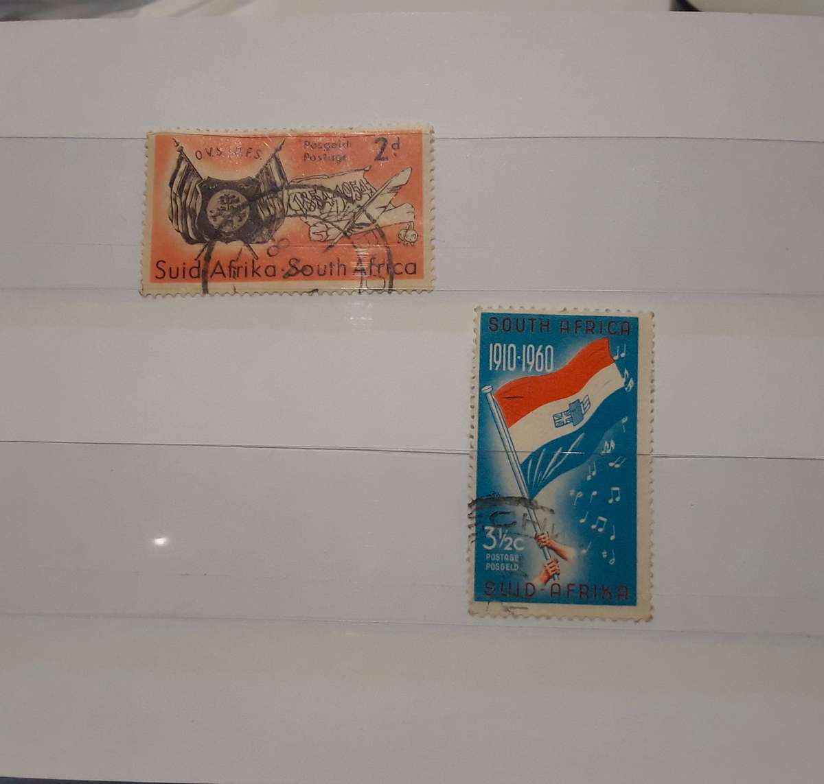 1885 ZAR Stamps with ZAR flags. Great Gift. In Mini Stamp Album. A6. RARE+High Value R10000. Ref 7