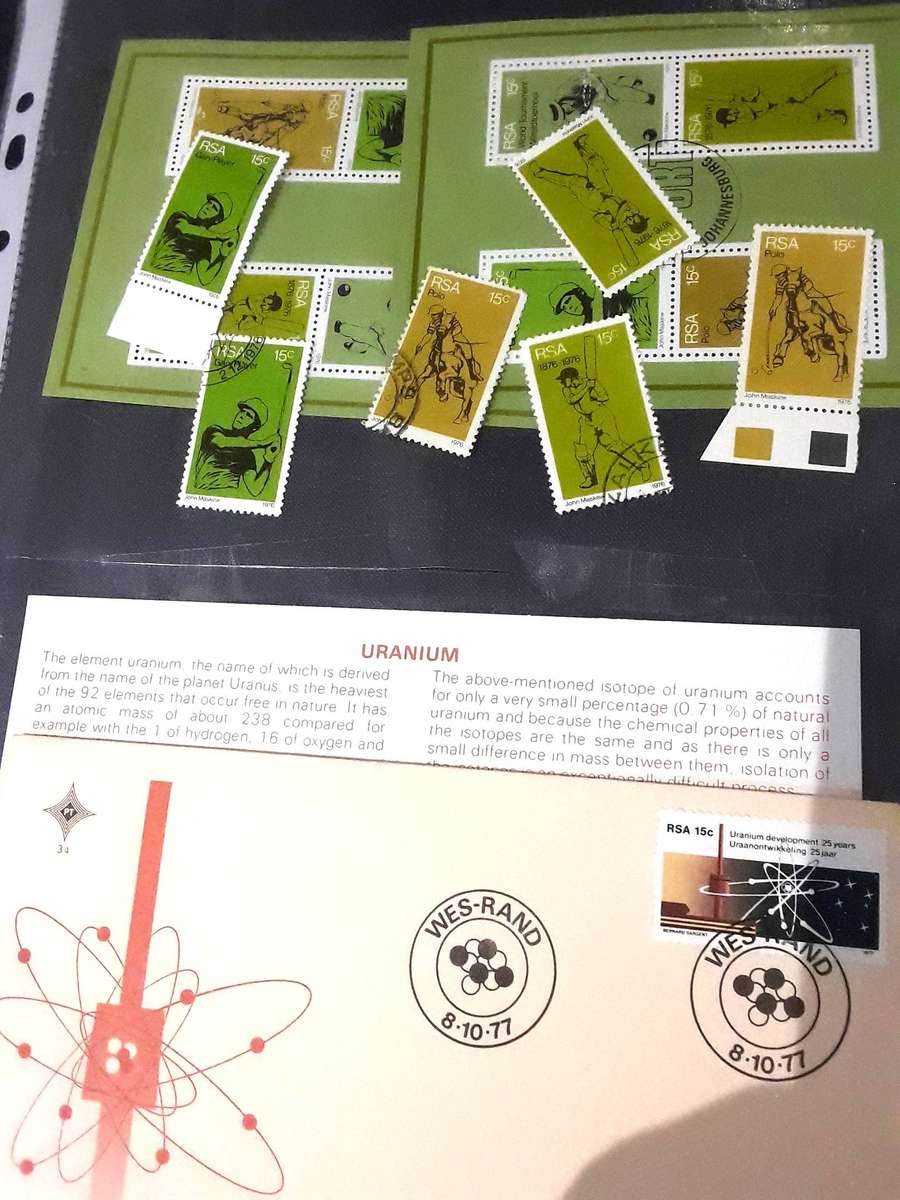 FDC's with mini sheets and stamps in ring file. Please see photos.