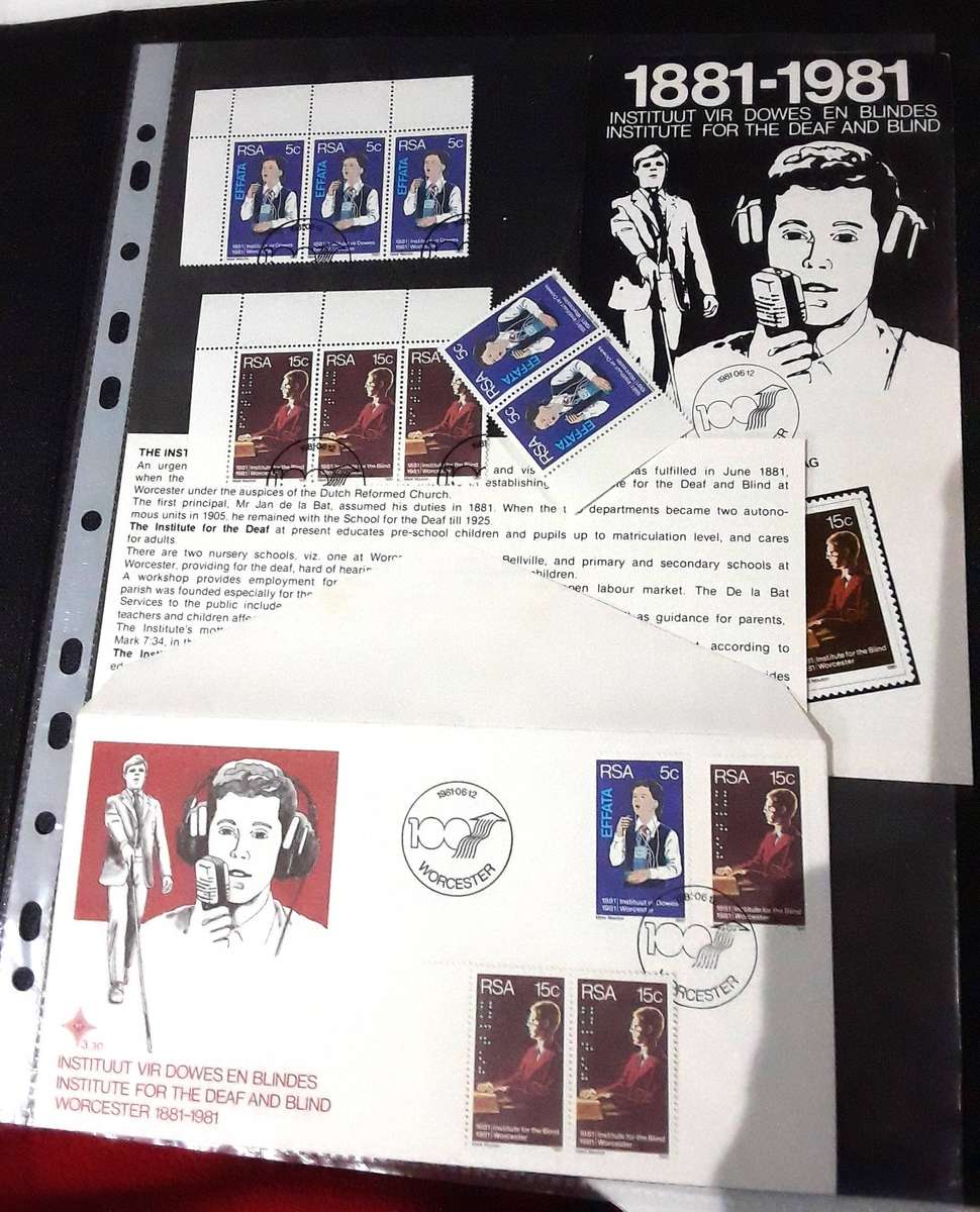 FDC's with mini sheets and stamps in ring file. Please see photos.