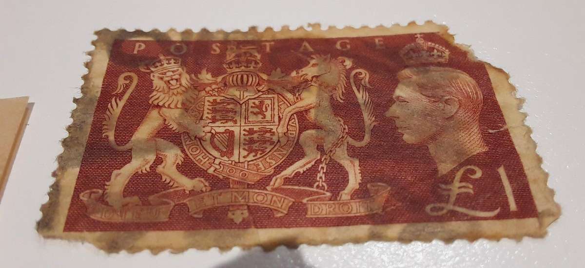 ENGLAND HIGH VALUE STAMPS- PLATE 122