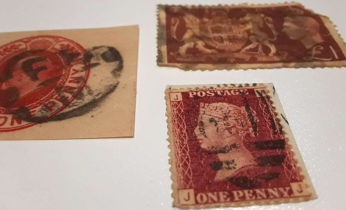 ENGLAND HIGH VALUE STAMPS- PLATE 122