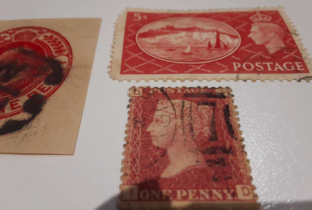 ENGLAND HIGH VALUE STAMPS- PLATE 122