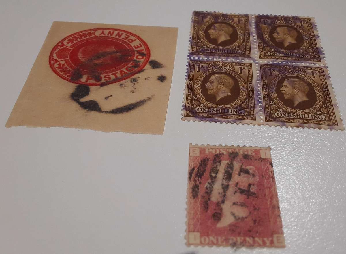 ENGLAND HIGH VALUE STAMPS- PLATE 122