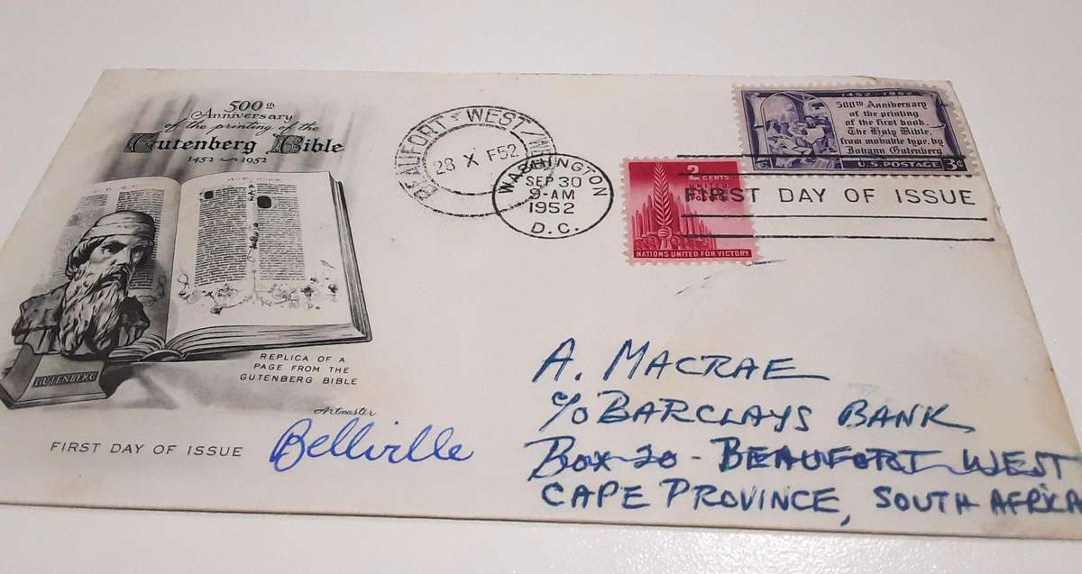 USA FIRST DAY COVER- Early USA