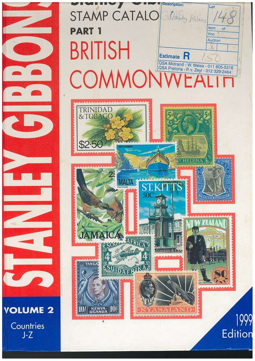 STANLEY GIBBONS CATALOGUE- 1999 Volume 1 & 2. USED. Good condition