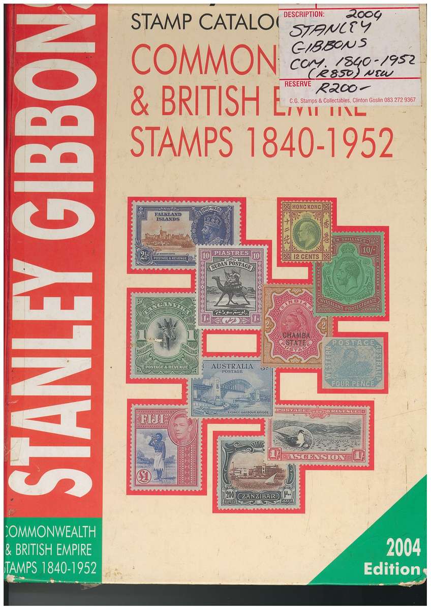 STANLEY GIBBONS CATALOGUE- 2004 ED. Common Wealth & British Empire. USED. Good condition