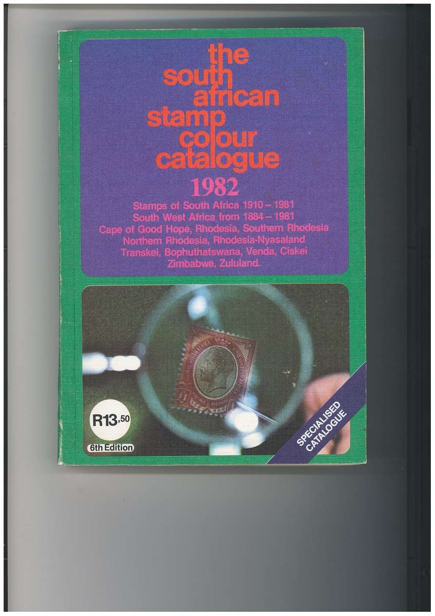 SOUTH AFRICAN STAMP COLOUR CATALOGUE- 1982. USED. GOOD CONDITION