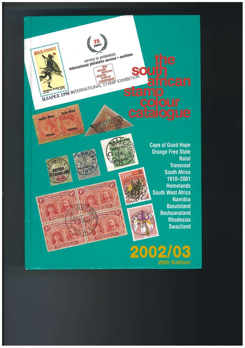 SOUTH AFRICAN STAMP COLOUR CATALOGUE- 2002/03- USED. EXCELLENT CONDITION