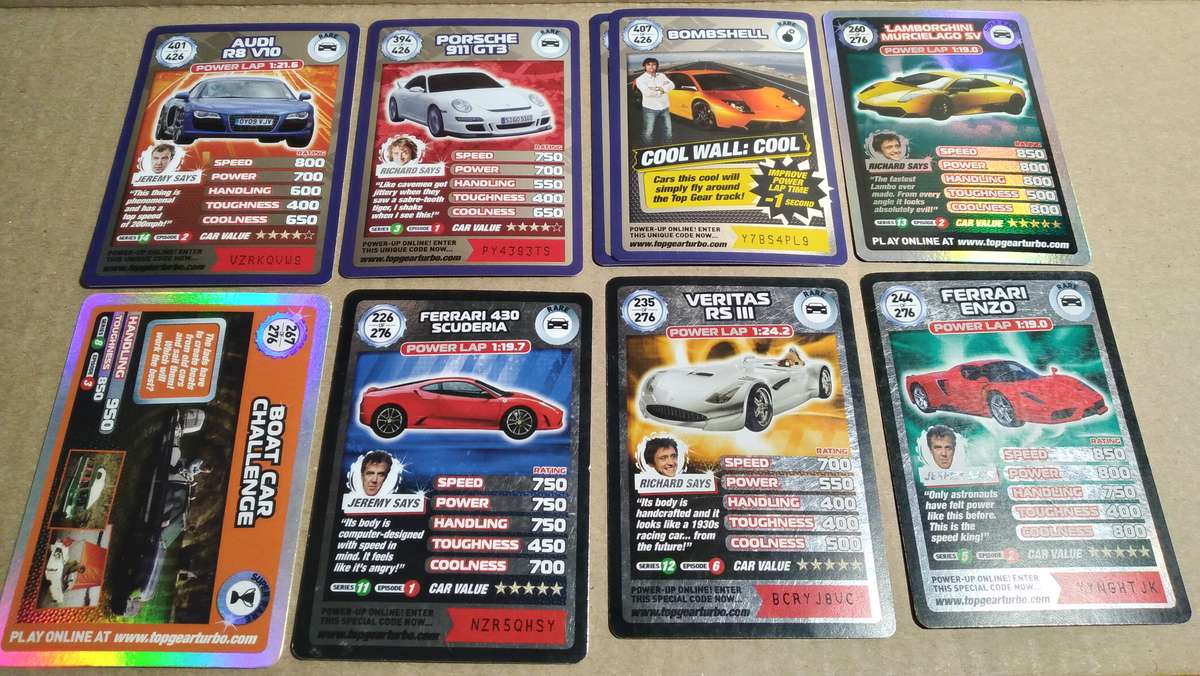 *** SUPER RARE FIND *** Top Gear Stig Helmet Collectors Card Case + 180 Cards