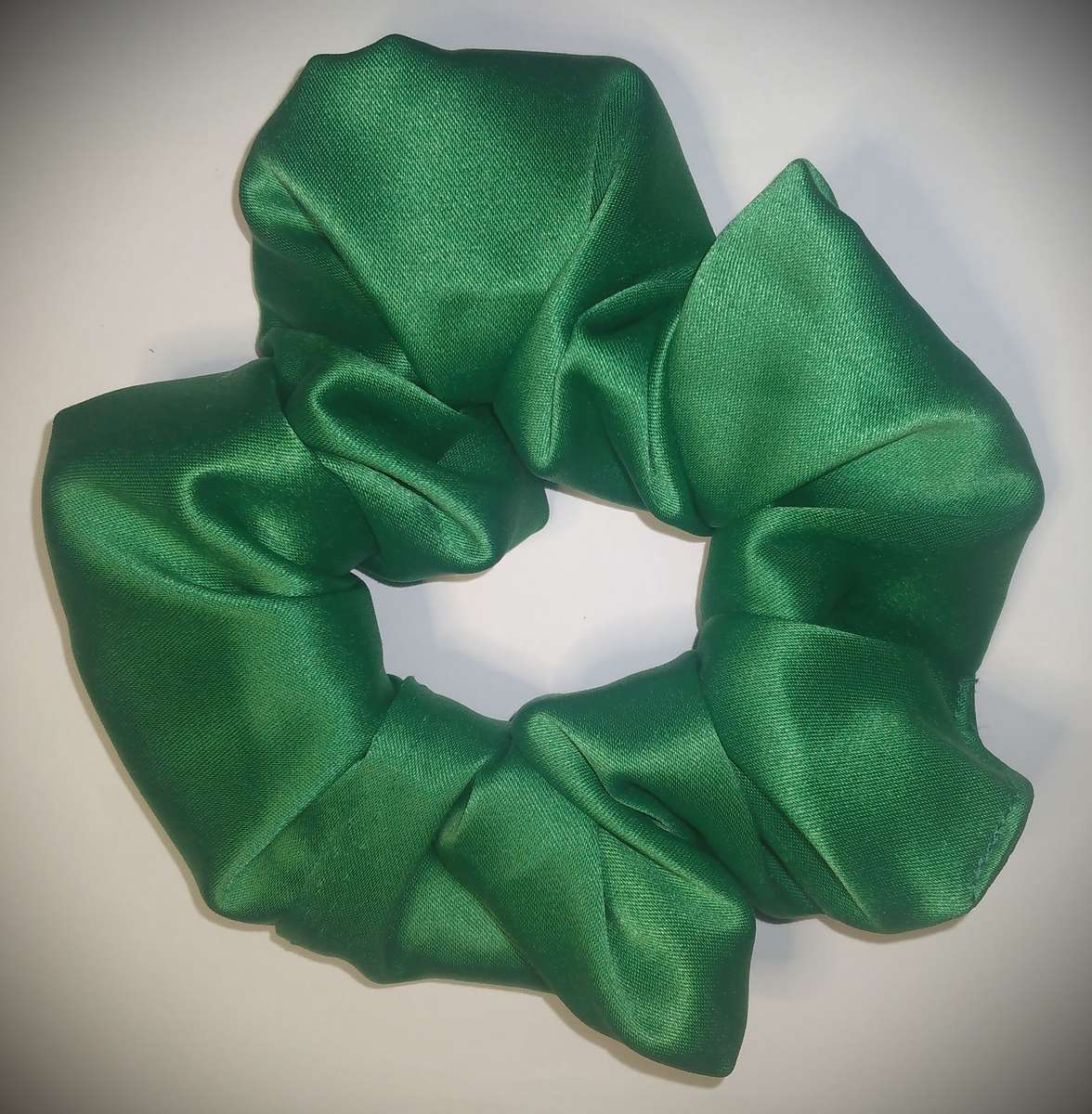 1x Hair Scrunchy - Emerald Green (Handmade)