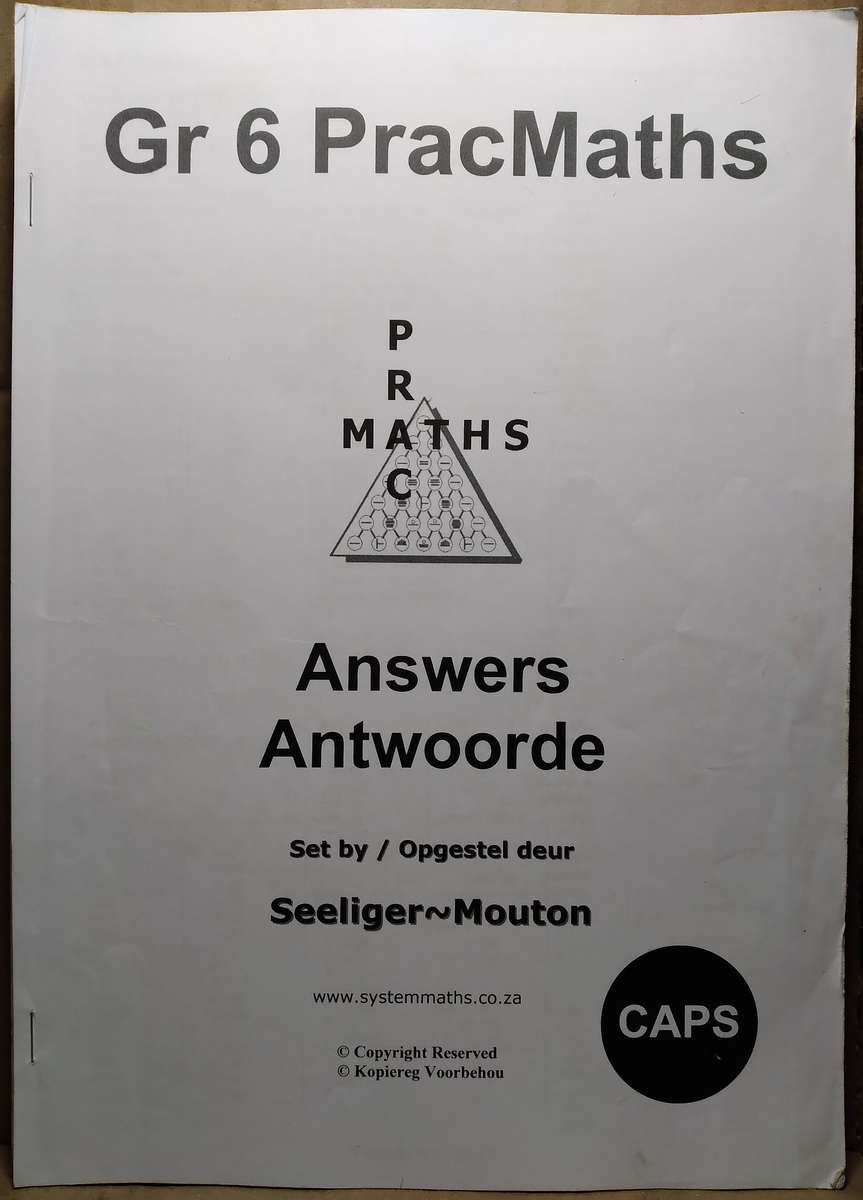 PracMaths Graad 6 - Seeliger & Mouton + Antwoorde