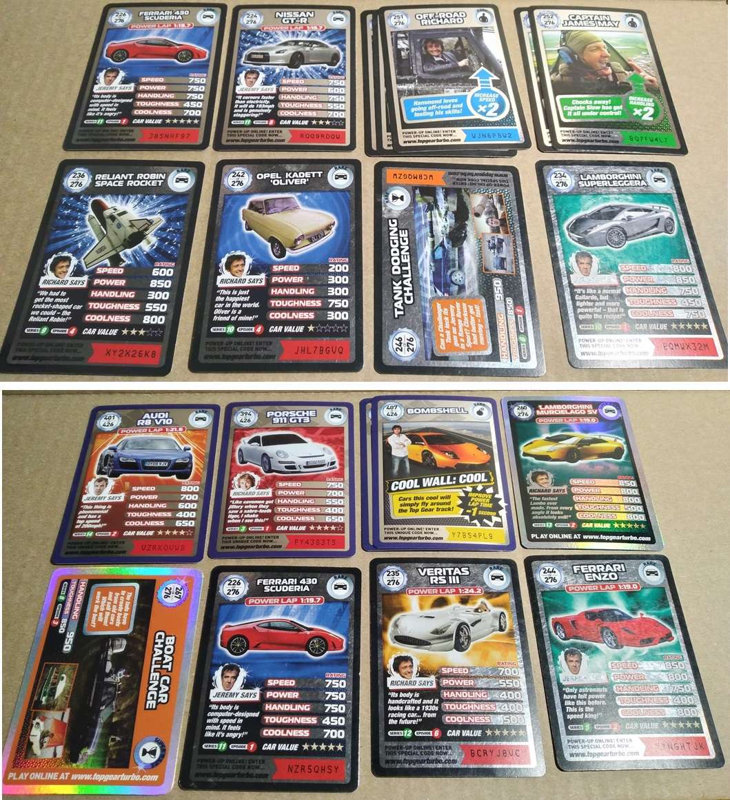 *** SUPER RARE FIND *** Top Gear Stig Helmet Collectors Card Case + 180 Cards