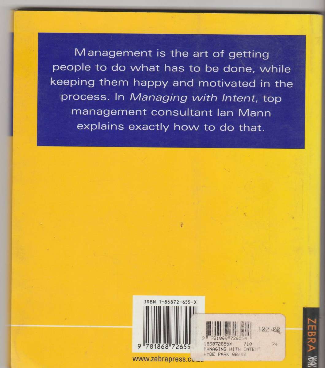 Managing with Intent - Ian Mann