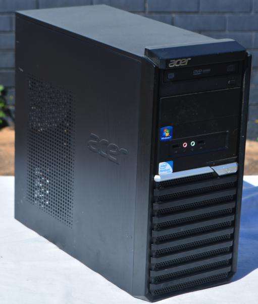 acer g41t, desktop  pc, Intel pentium duo cpu e6600 , 2gb ram, 500gb hd, vga, dvd, win 10 pro, etc