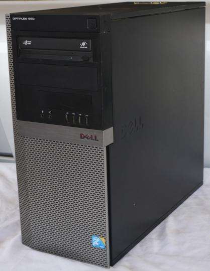 Dell opt 960 desktop pc, intel duo cpu e8500, 2gb ram, 160gb hd, dvd rw, win 11, etc