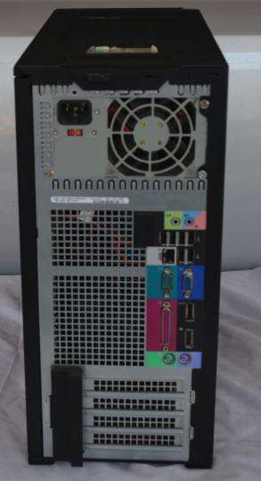 Dell opt 960 desktop pc, intel duo cpu e8500, 2gb ram, 160gb hd, dvd rw, win 11, etc