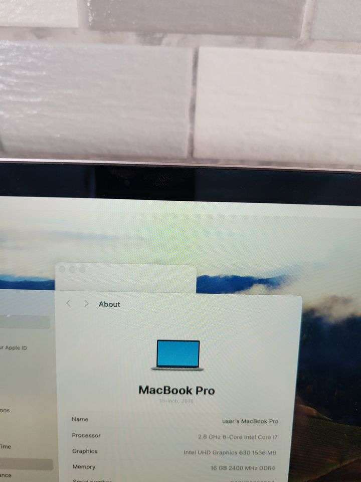 Apple Macbook Pro 2018 Touch Pad | 256 SSD | Core i7 | Ram 16 GB | 15 Inch UHD Graphics