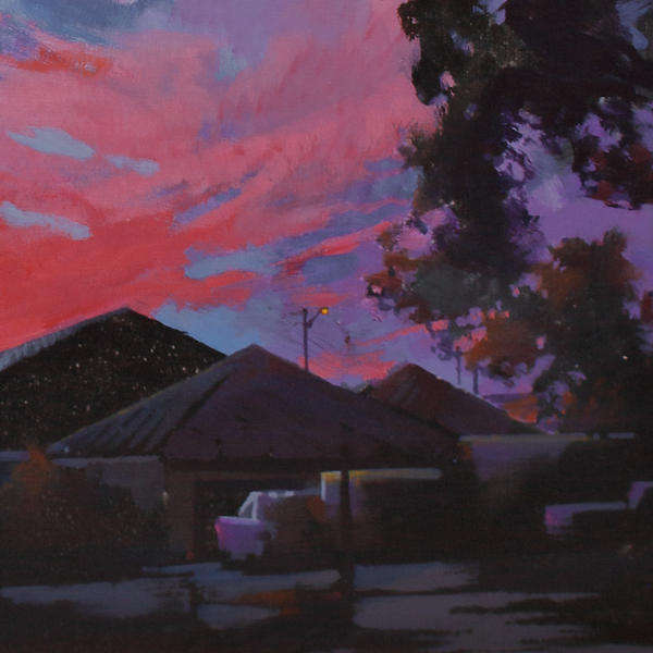 G.R.Wood 'Streetlights at Last Light'