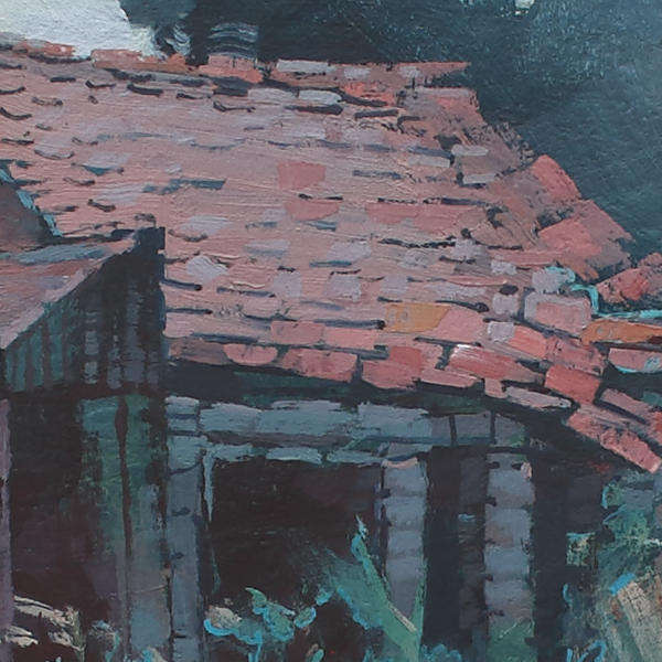 `Sunbirds near Abandoned House`