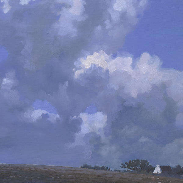 G.R.Wood 'Cottage Under Clouds'