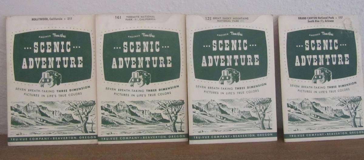 Vintage Tru-Vue 3 Dimension Viewer with 14 Picture Stories Cards - 1950's / 1960's