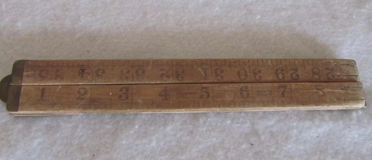 2 x Vintage Rabone Folding Rulers  - No 1167 : Boxwood (both for one price)