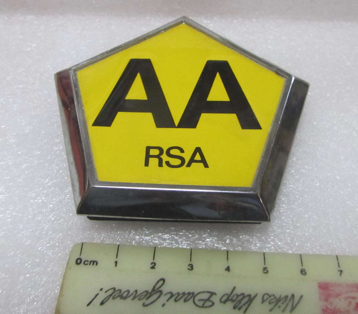 Vintage AA Automobile Badge Republic of South Africa (RSA)