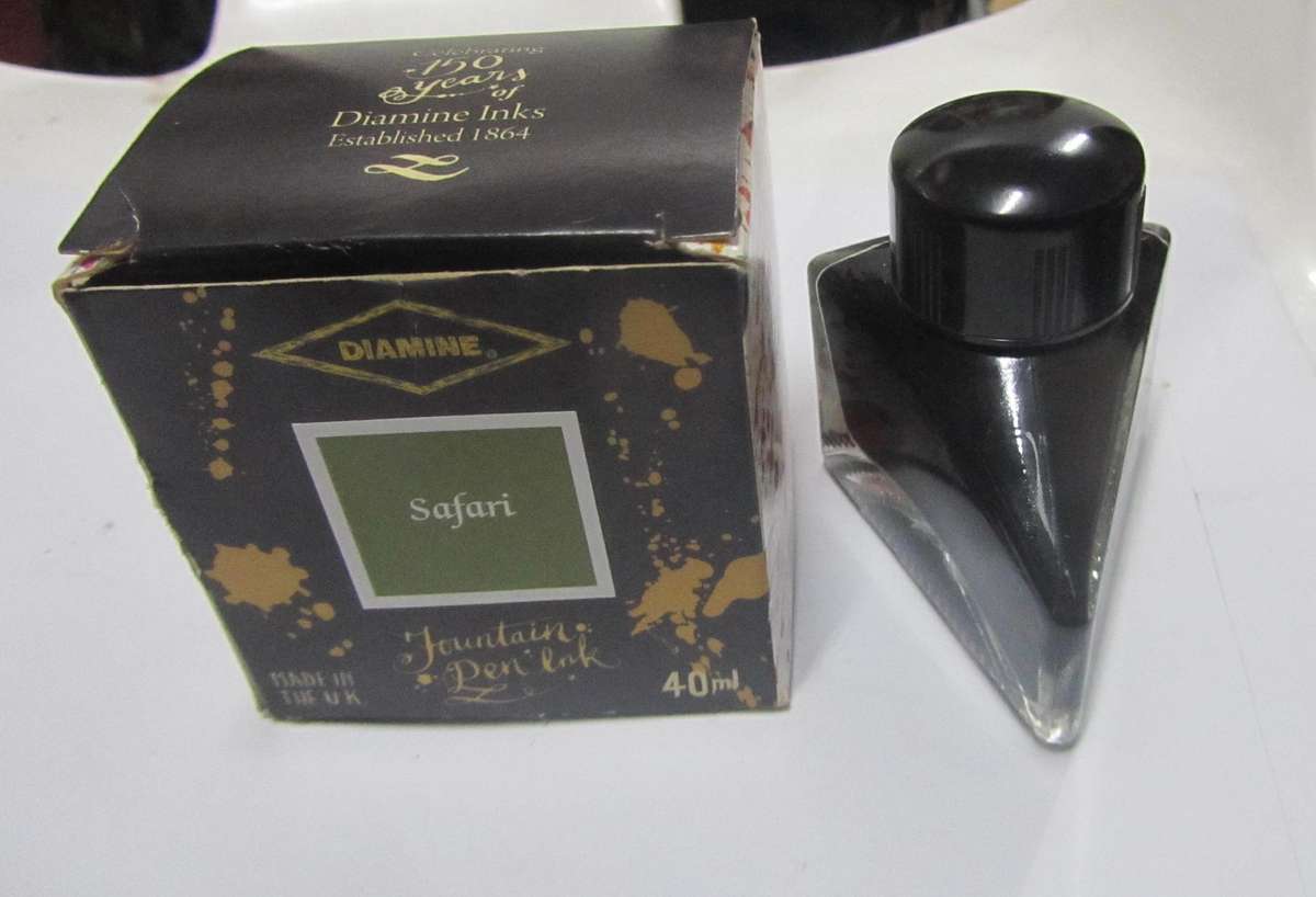 3 Bottles Fountain Pen Ink Refills - Waterman , Sheaffer & Diamine - all for one price