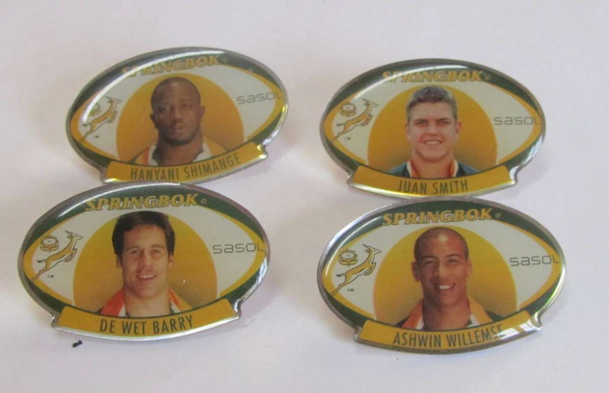Springbok Rugby Players 2006 - enamel pins