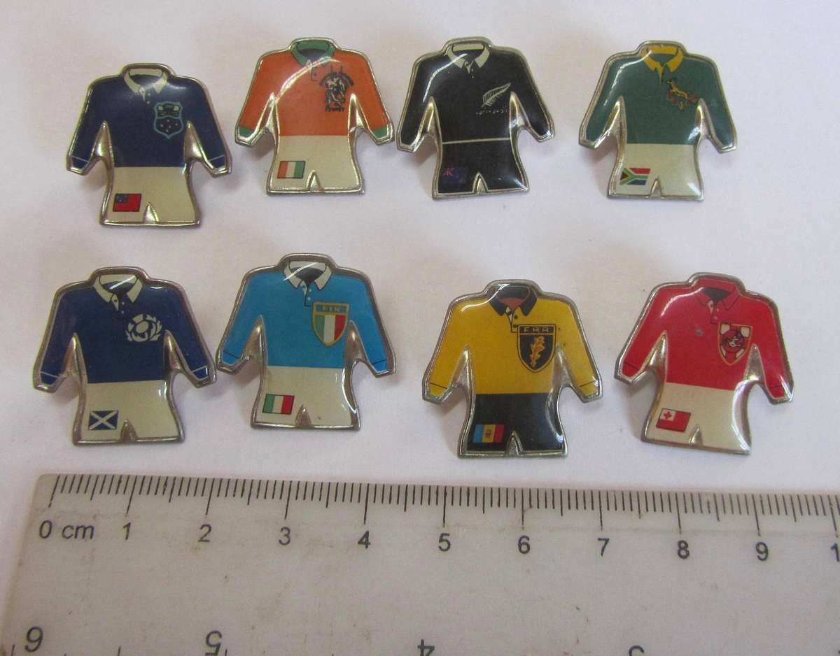 Rare Rugby World Cup 1995 South Africa - Team Pin Badges and others