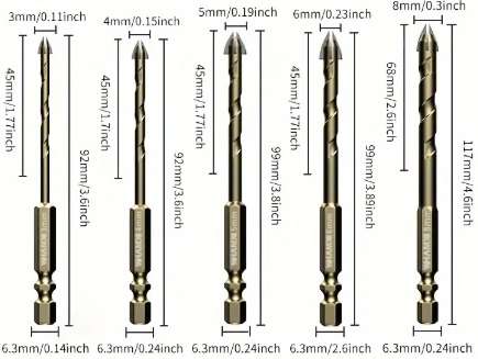 Tile drill bits